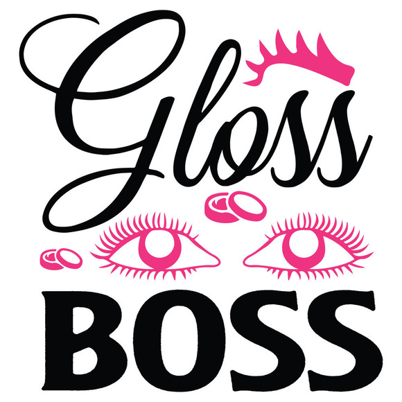 GLOSS Boss Custom White Short Sleeve Graphic T-Shirt Unisex Size Small - Picture 2 of 3